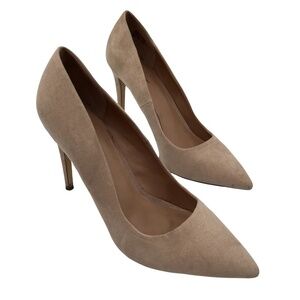 Call It Spring Tan Suede Pointed Toe Heels Size 10 Women's